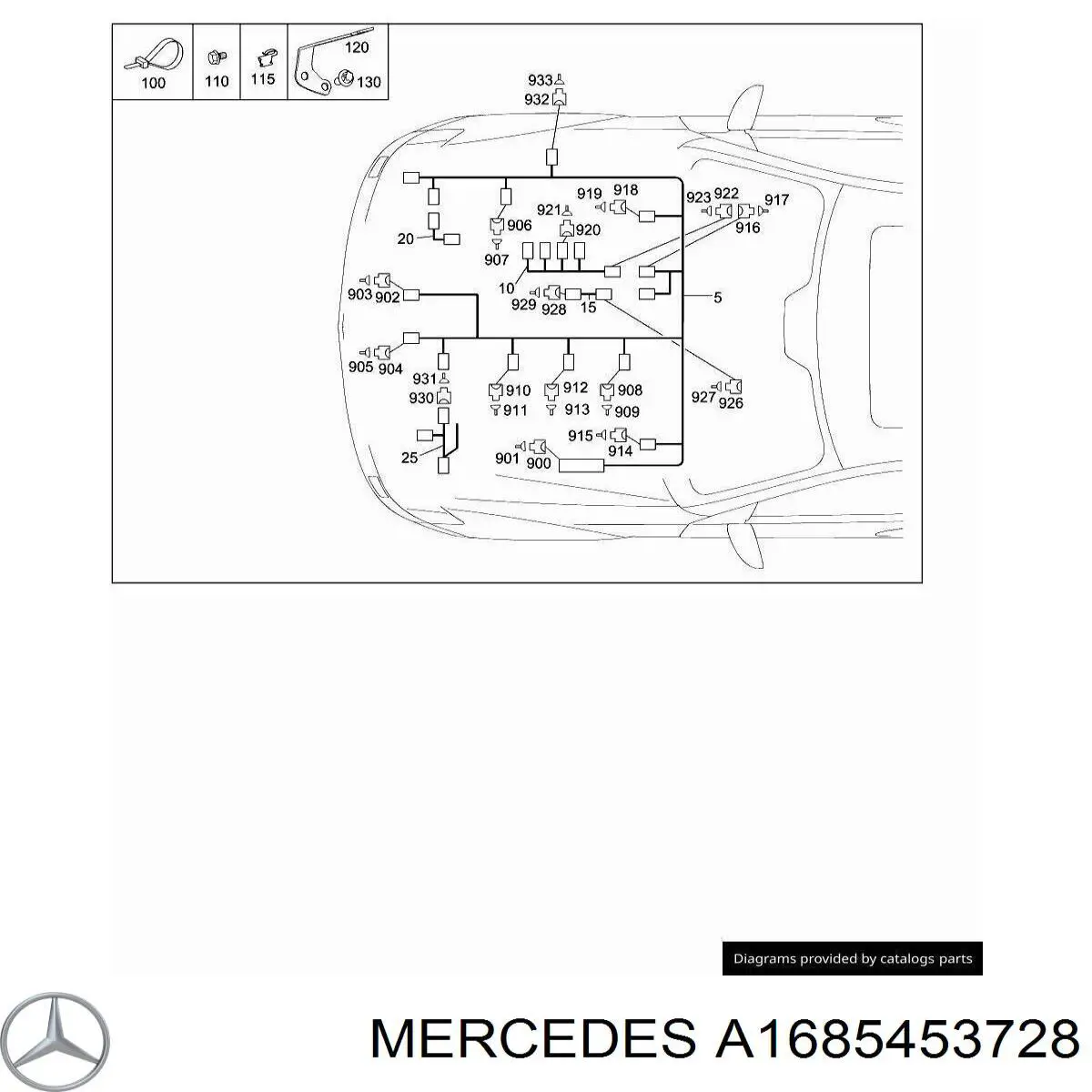  Mercedes A1685453728 preço, a partir de  USD