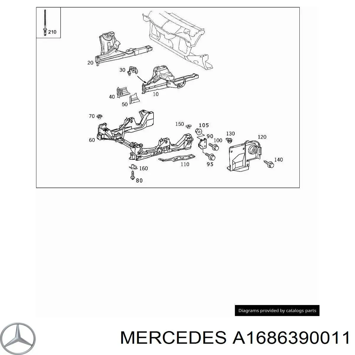 A1686390011 Mercedes 