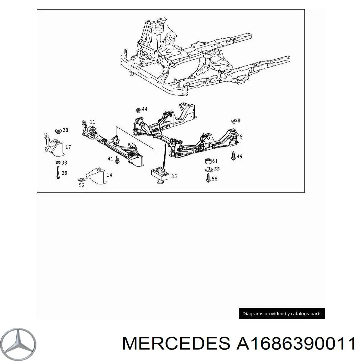  Mercedes A1686390011 preço, a partir de 15,97 USD