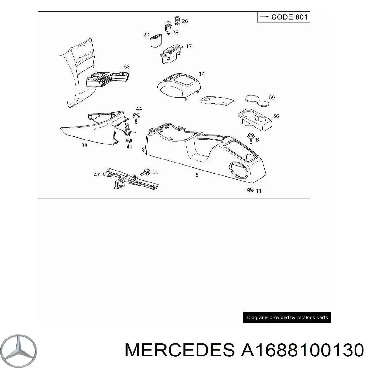A1688100130 Mercedes 