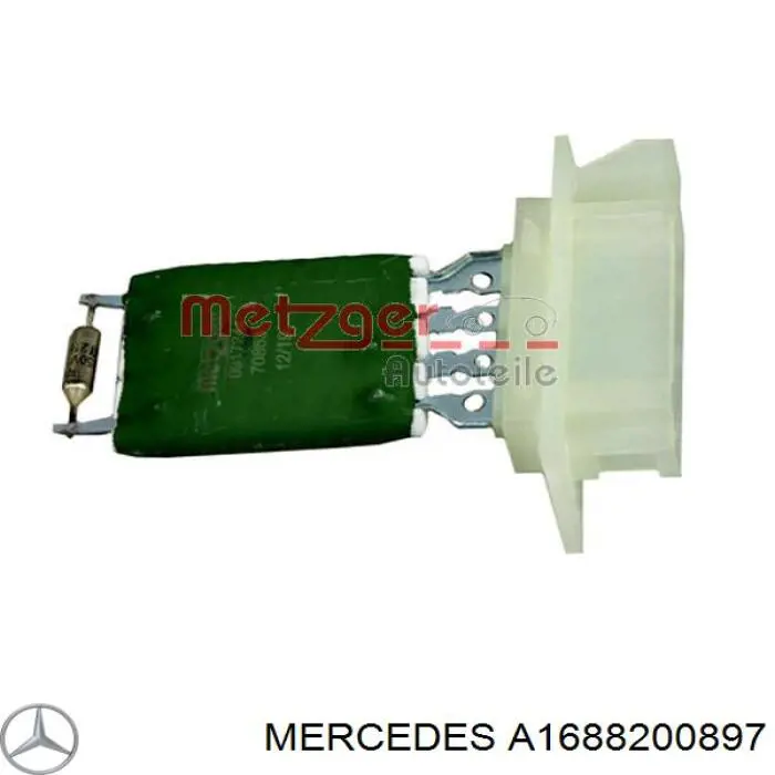 Resistor (resistência) de ventilador de forno (de aquecedor de salão) Mercedes A1688200897 preço, a partir de 35,78 USD