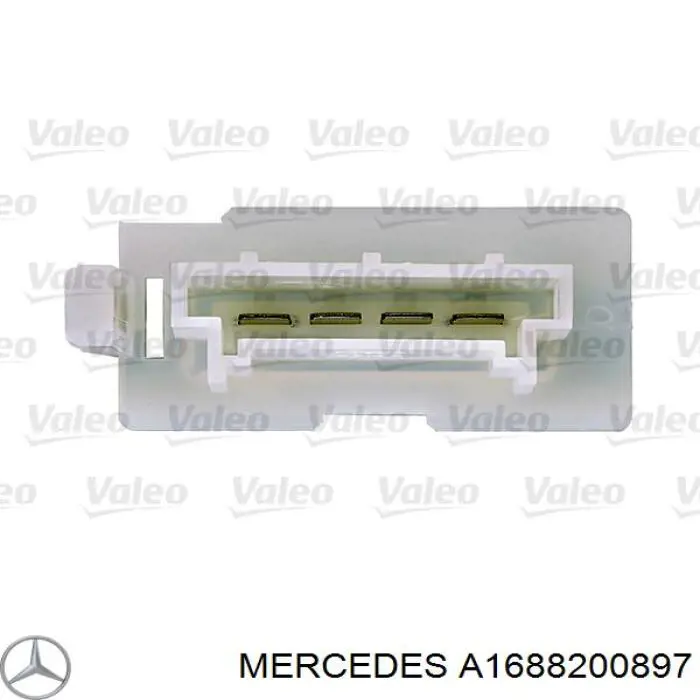 A1688200897 Mercedes Resistor (resistência) de ventilador de forno (de aquecedor de salão)