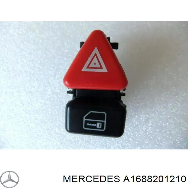 A1688201210 Mercedes Botão de ativação do sinal de emergência