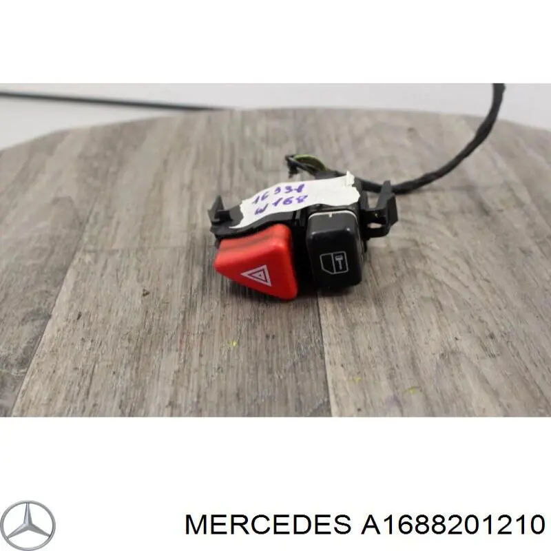 Botão de ativação do sinal de emergência para Mercedes A  W168