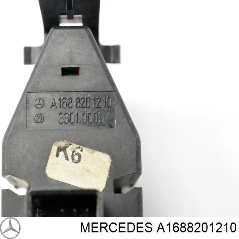  Botão de ativação do sinal de emergência Mercedes A hatchback (W168) (1997 - 2004) 