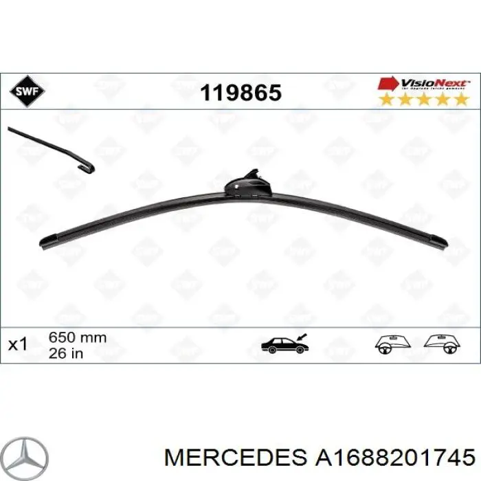  Mercedes A1688201745 preço, a partir de 90,26 USD