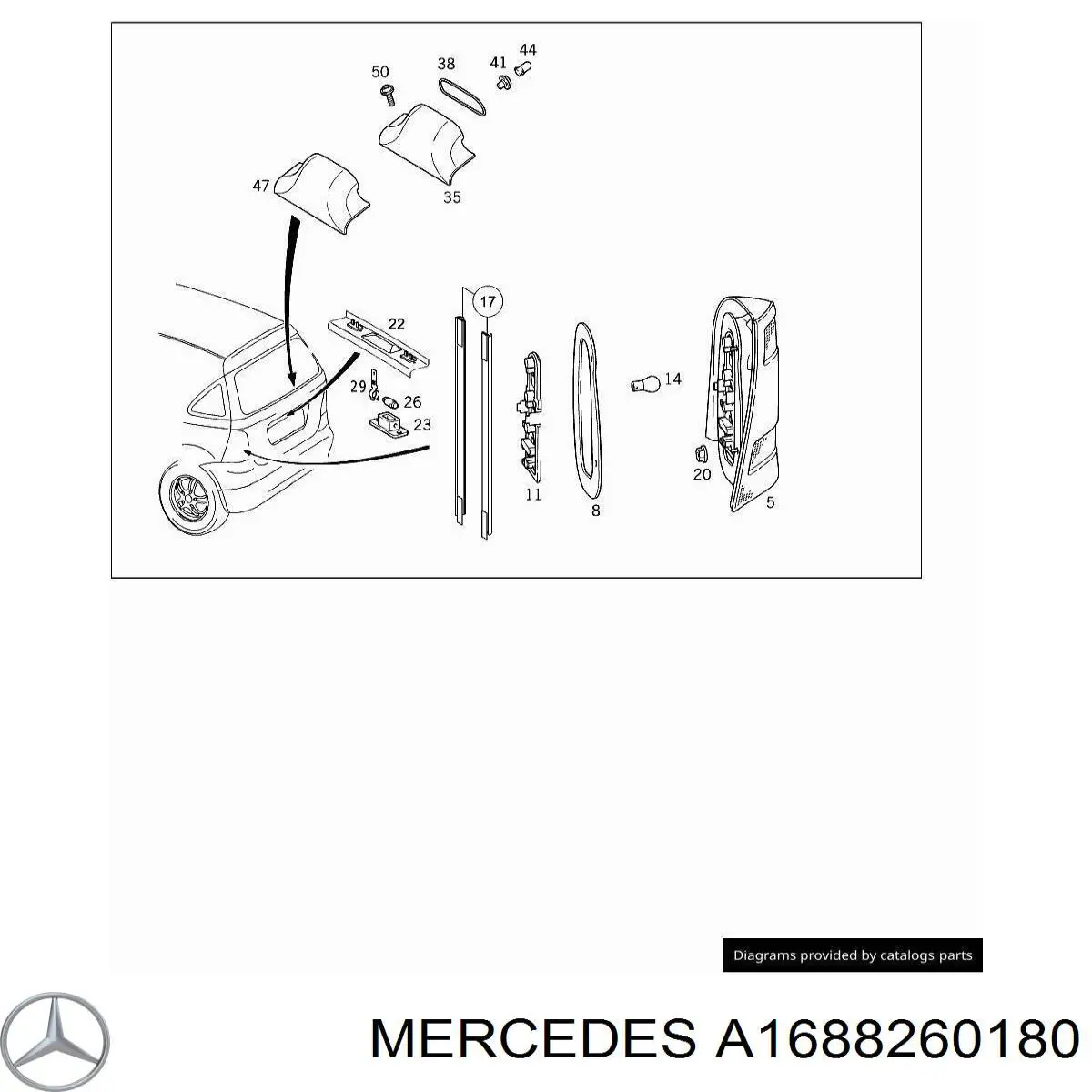 A1688260180 Mercedes 