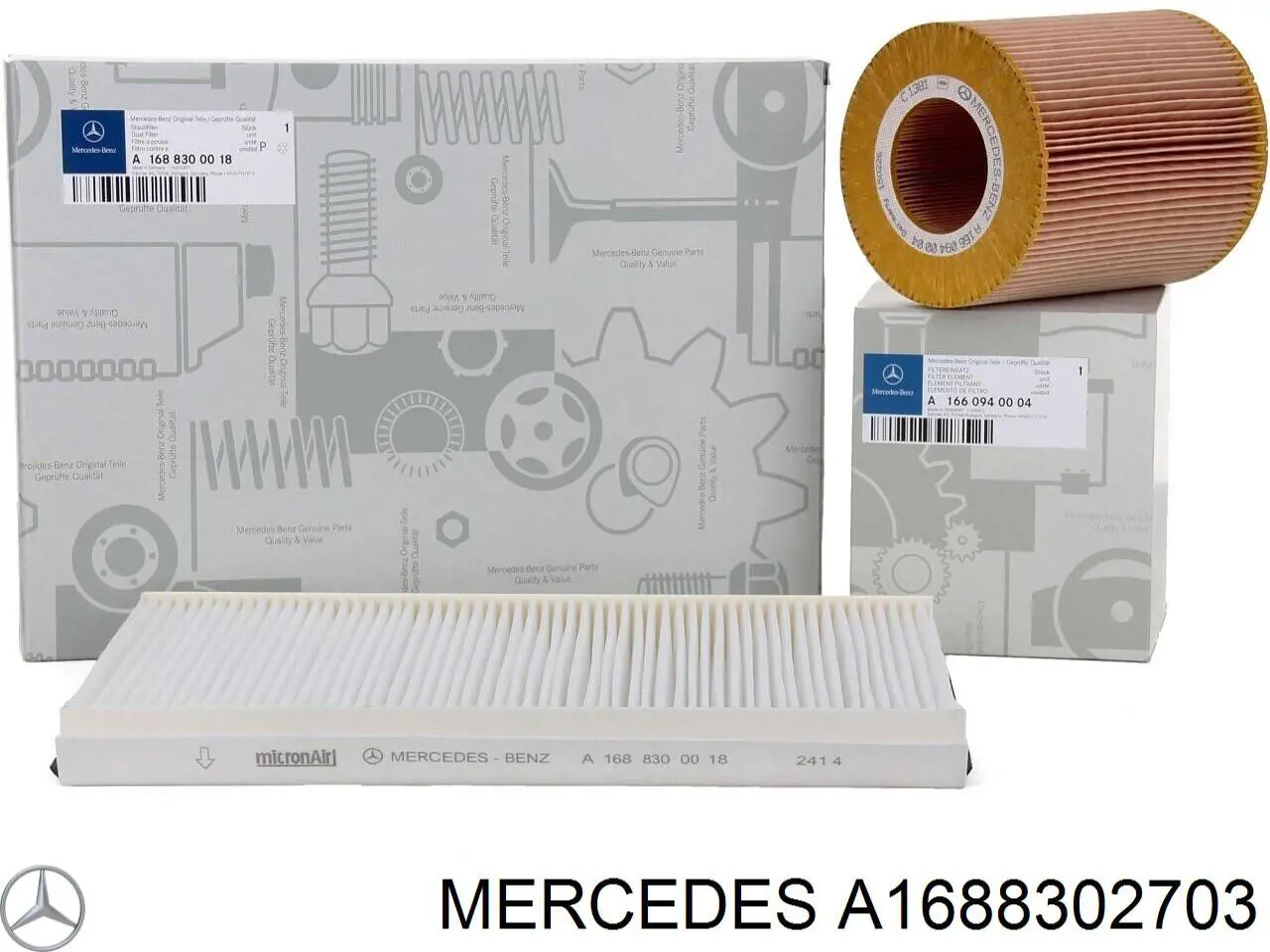 A1688302703 Mercedes Filtro de salão