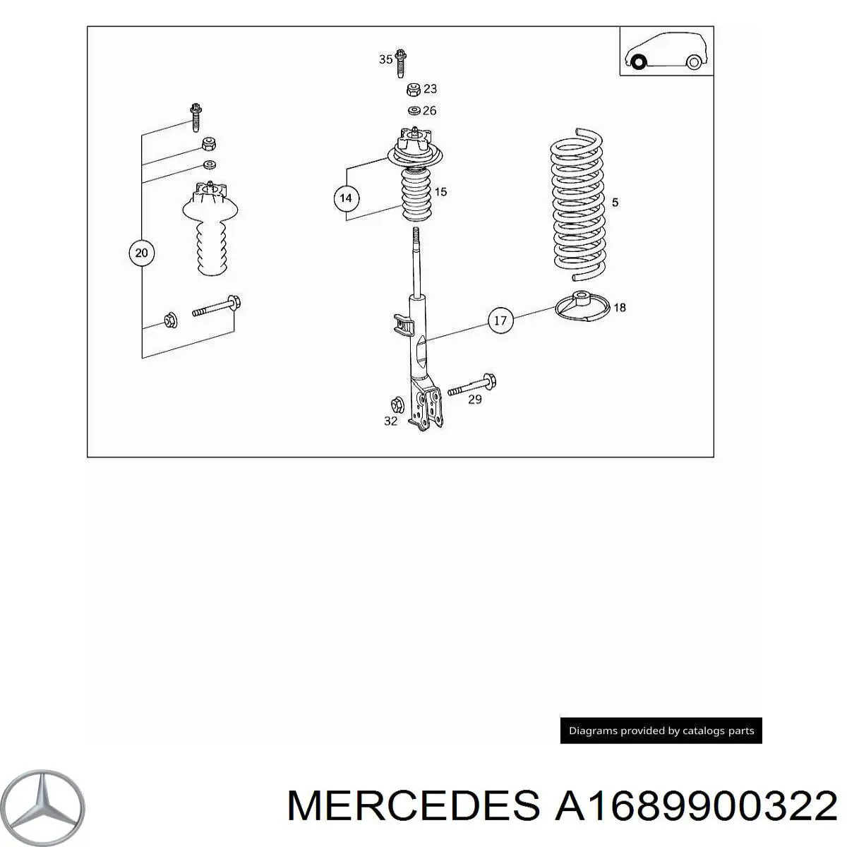 Compre A1689900322 Mercedes 