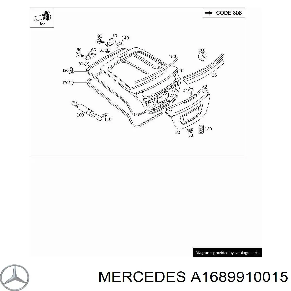 A1689910015 Mercedes 