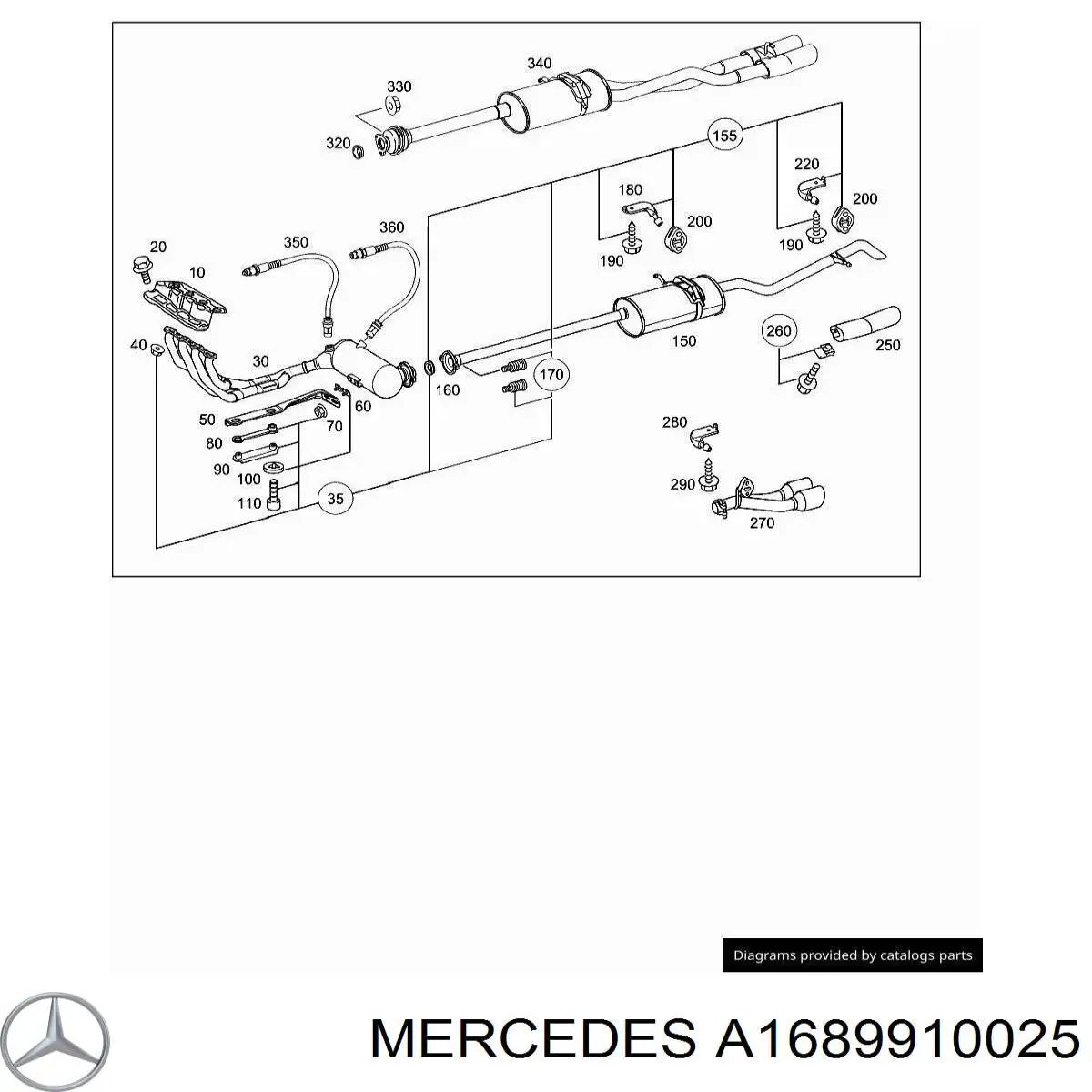 A1689910025 Mercedes 