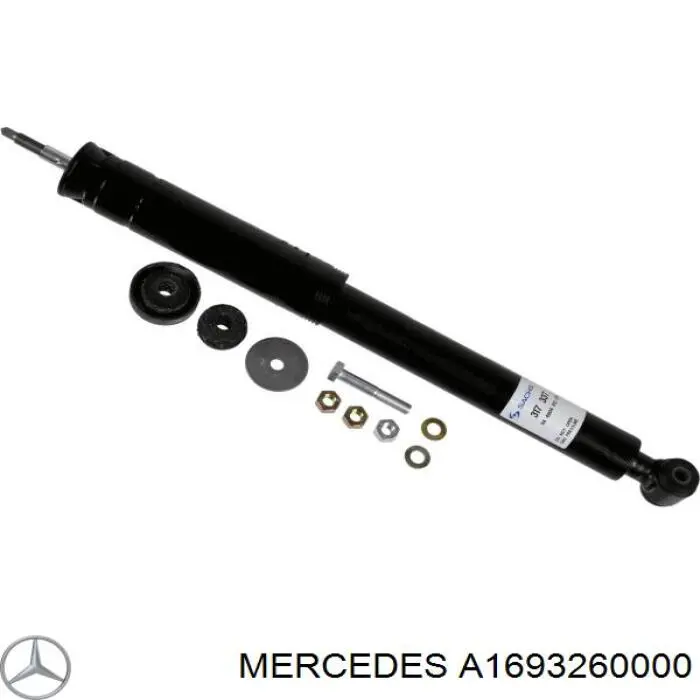 A1693260000 Mercedes Amortecedor traseiro