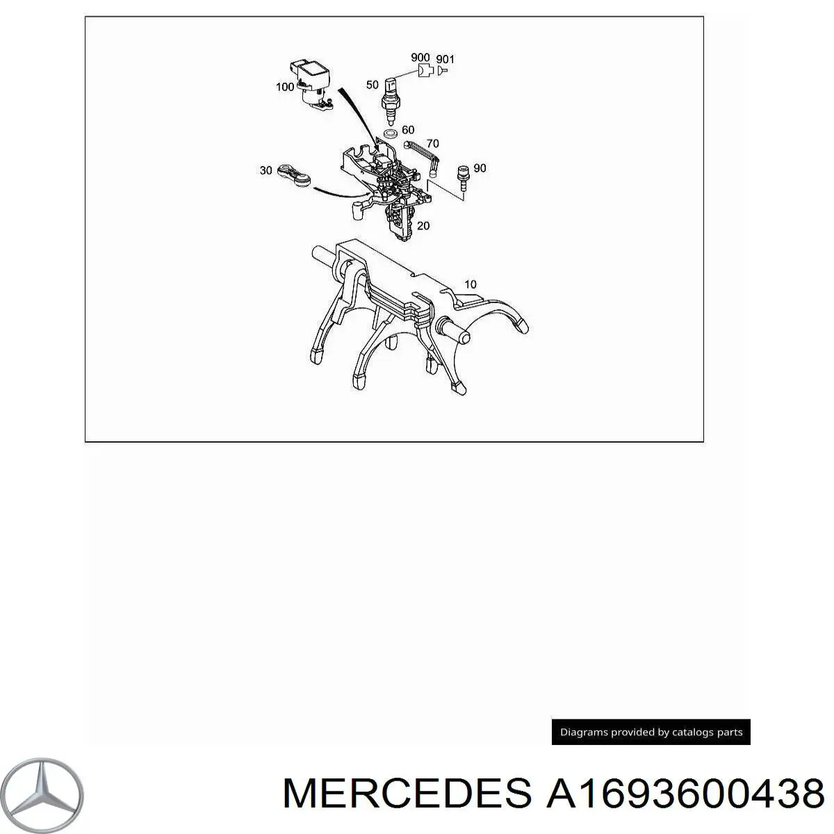 A1683600338 Mercedes Servomotor de controlo da Caixa Automática de Mudança (motor de passo)