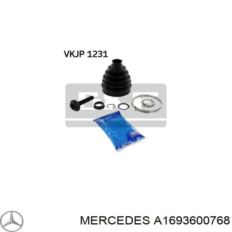 A1693600768 Mercedes Bota de proteção interna de junta homocinética do semieixo dianteiro