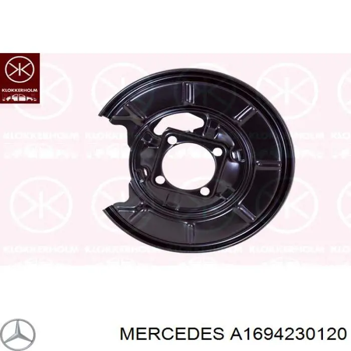 A1694230120 Mercedes Proteção esquerda do freio de disco traseiro