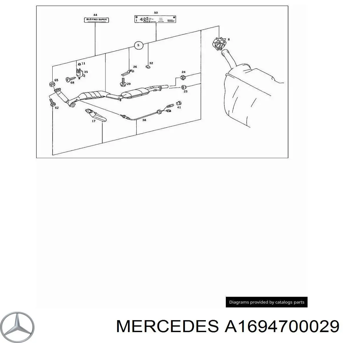 Gargalo de enchimento do tanque de combustível Mercedes A1694700029 preço, a partir de 17,79 USD