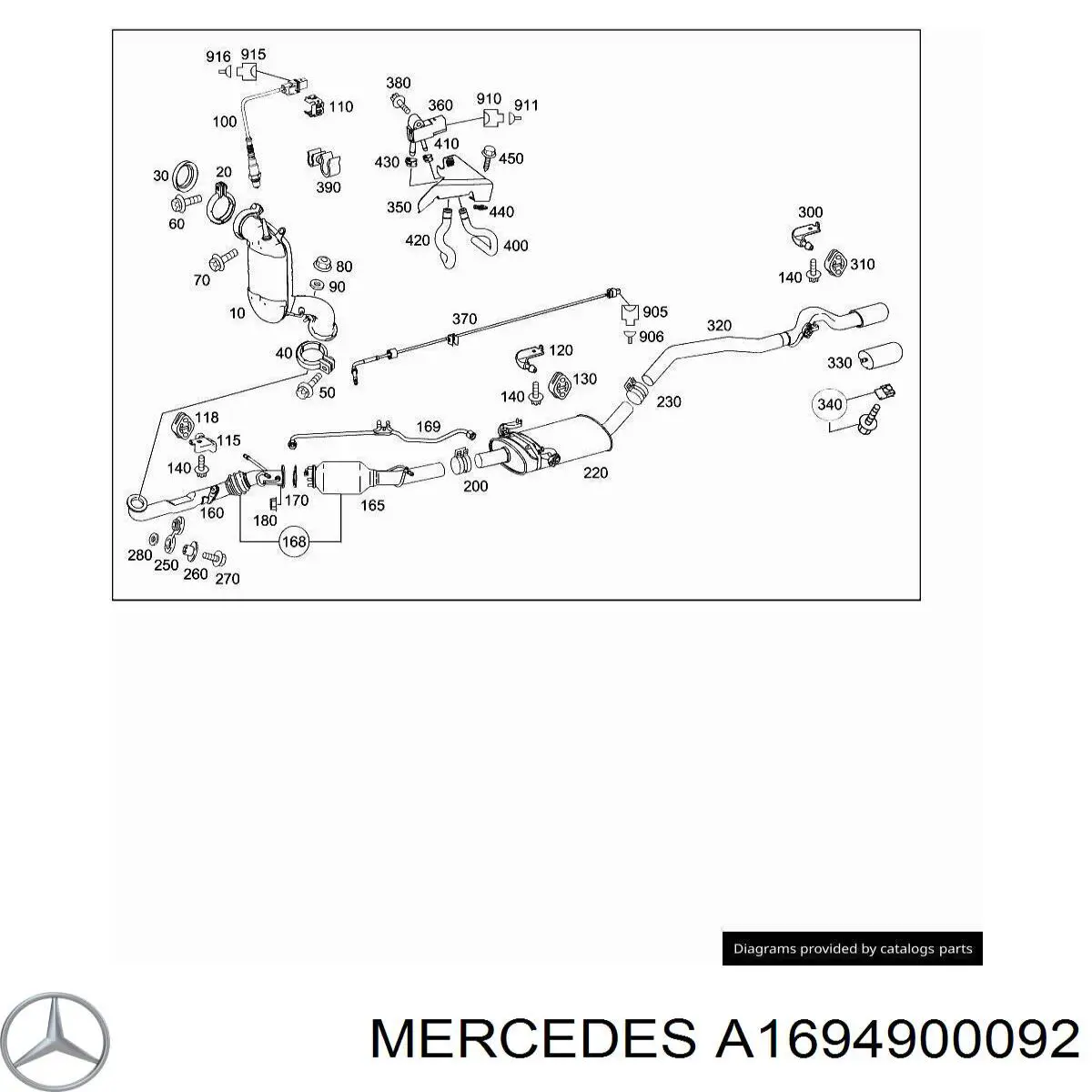 Filtro de partículas do sistema dos gases de escape Mercedes A1694900092 preço, a partir de 369,67 USD