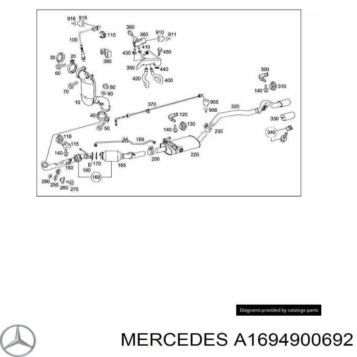 Filtro de partículas do sistema dos gases de escape Mercedes A1694900692 preço, a partir de 367,92 USD