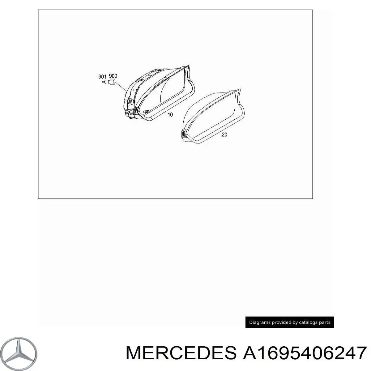 Compre 1694400811 Mercedes Painel de instrumentos (quadro de instrumentos)