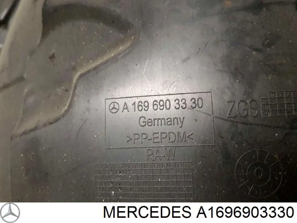 Compre A1696903330 Mercedes Guarda-barras esquerdo dianteiro do pára-lama dianteiro