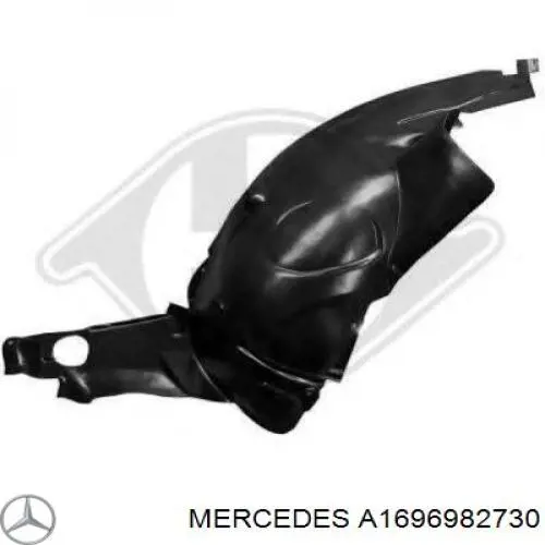 A1696982730 Mercedes Guarda-barras esquerdo traseiro do pára-lama dianteiro