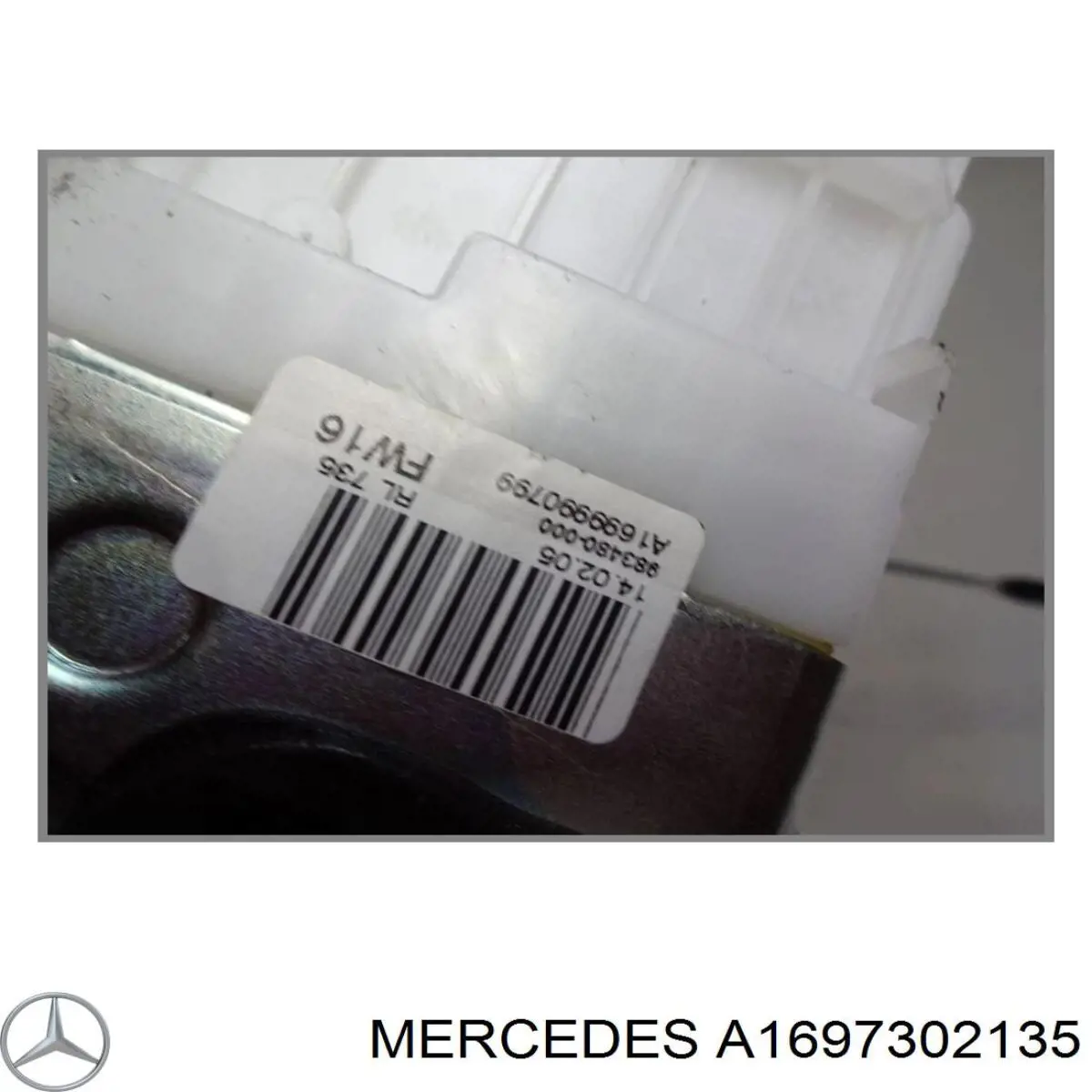 A1697302135 Mercedes Fecho da porta traseira esquerda