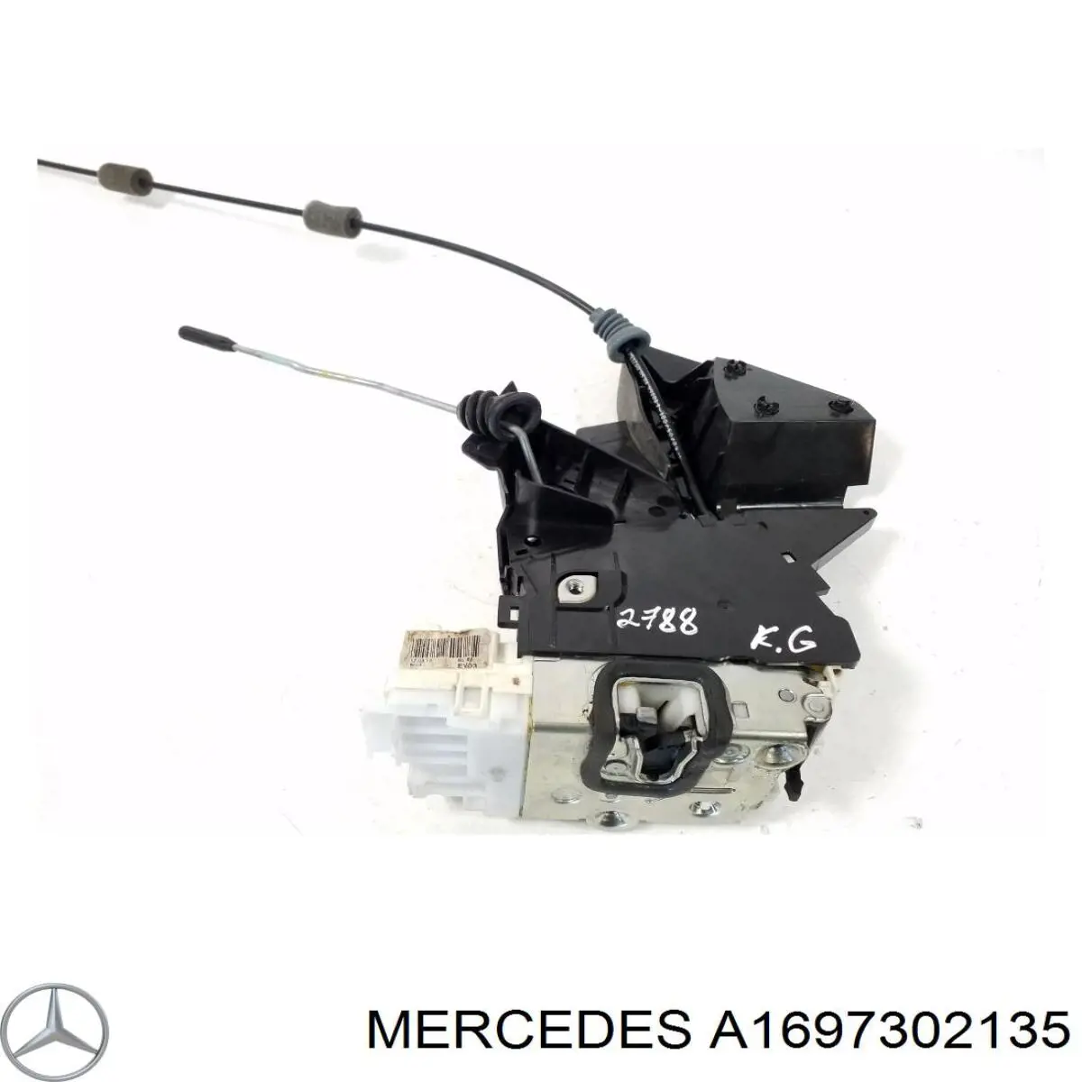Fecho da porta traseira esquerda A1697302135 Mercedes