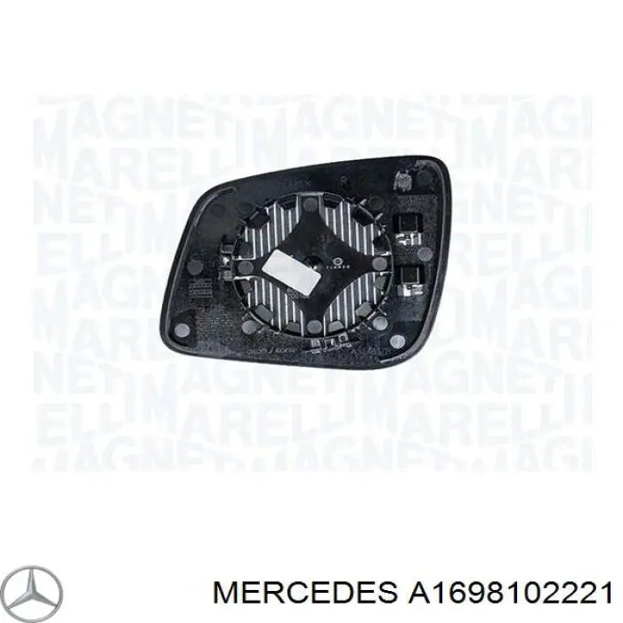 Compre A1698102221 Mercedes Elemento espelhado do espelho de retrovisão direito