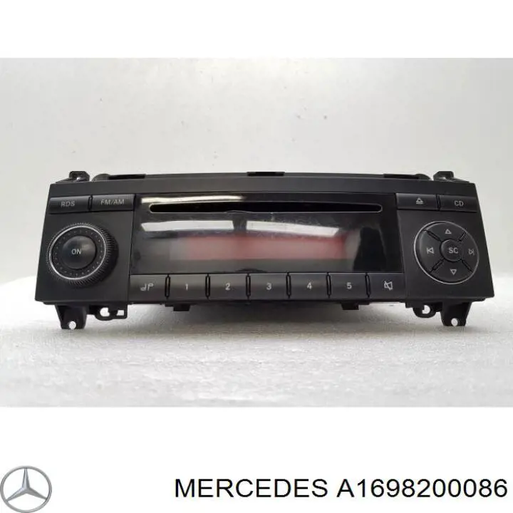 A1698200486 Mercedes Aparelhagem de som (rádio AM/FM)
