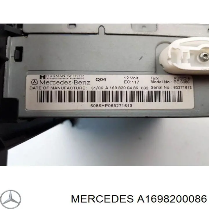 Compre A1698200486 Mercedes Aparelhagem de som (rádio AM/FM)