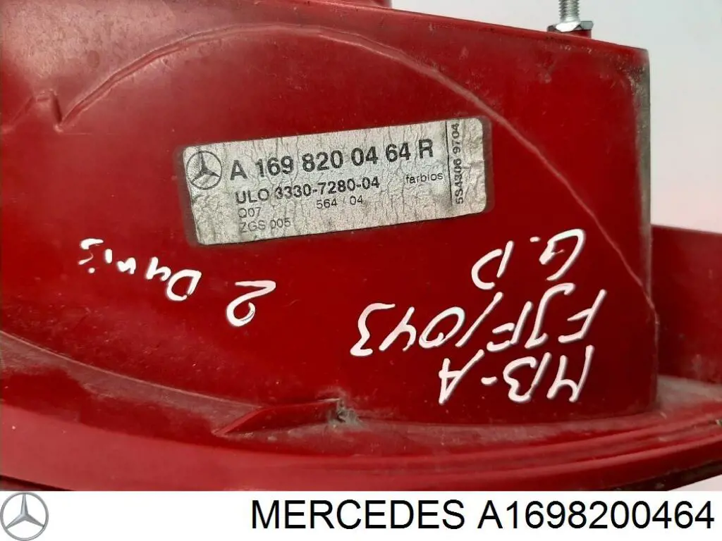 Lanterna traseira direita Mercedes A1698200464 preço, a partir de 62,99 USD