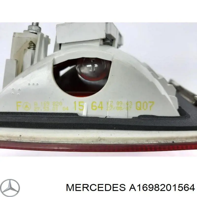 A1698201564 Mercedes Lanterna traseira esquerda interna