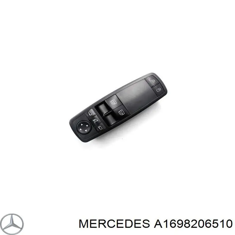 A1698206810 Mercedes Unidade de botões dianteira esquerda de controlo de elevador de vidro