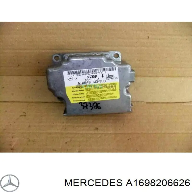 Compre A1698201326 Mercedes Módulo processador de controlo da bolsa de ar (Centralina eletrônica AIRBAG)