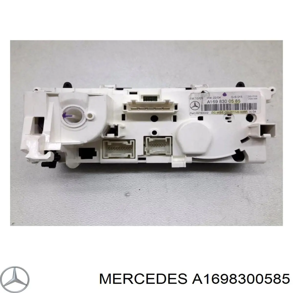 A1698300585 Mercedes Unidade de controlo dos modos de aquecimento/condicionamento