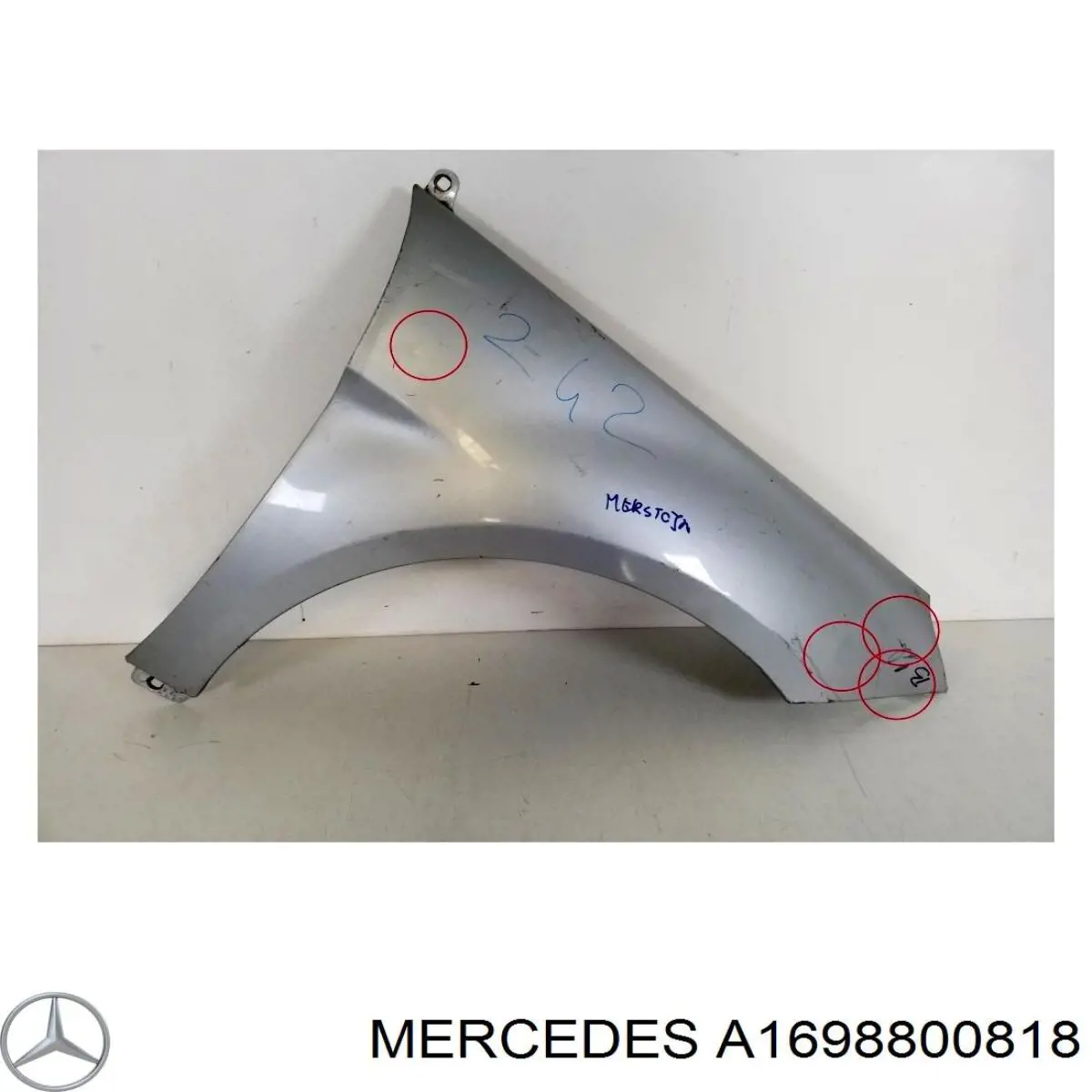 A1698800818 Mercedes Pára-lama dianteiro direito