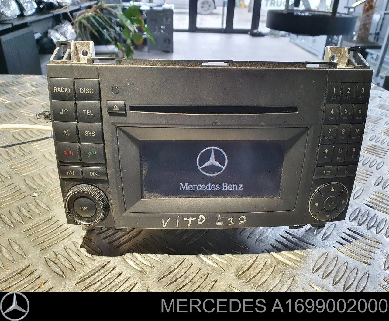 A1699002000 Mercedes Aparelhagem de som (rádio AM/FM)
