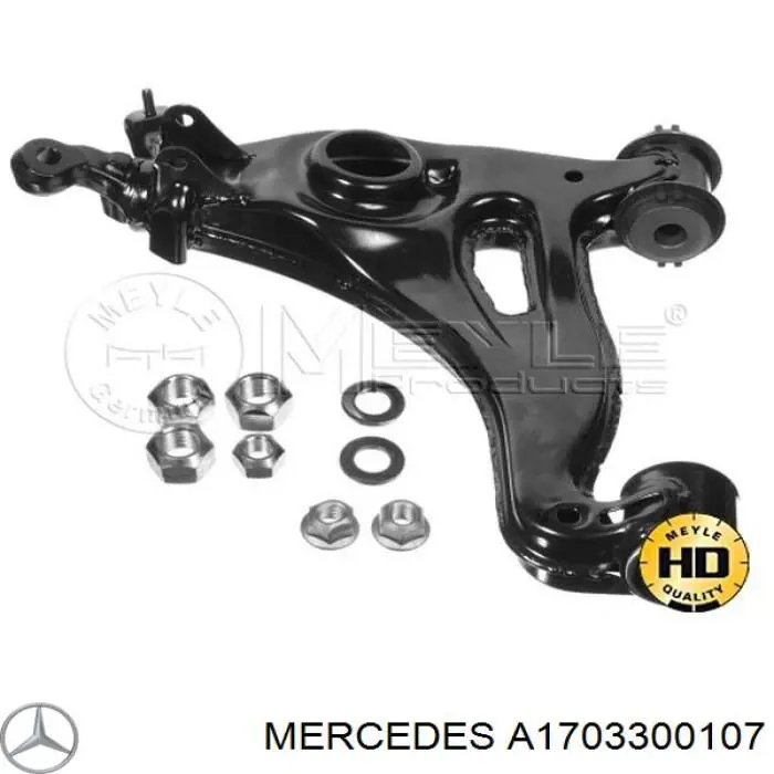A1703300107 Mercedes Braço oscilante inferior esquerdo de suspensão dianteira