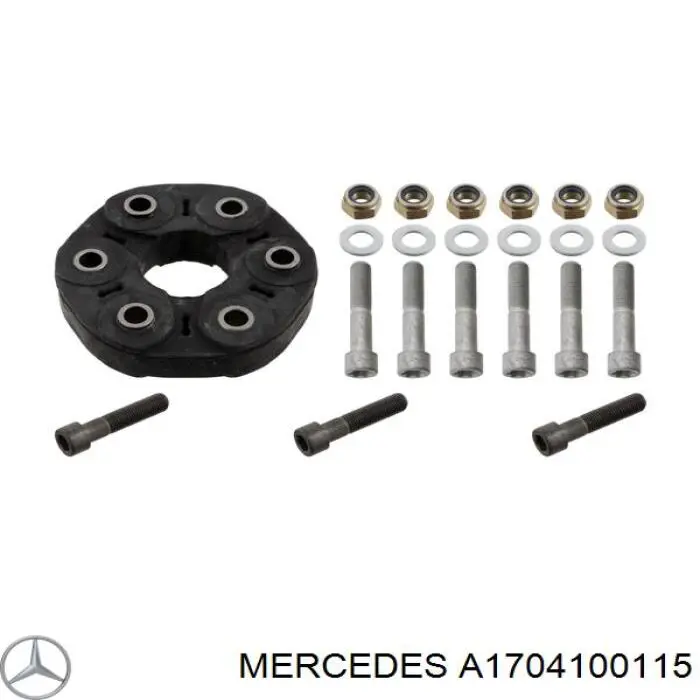 Compre A1704100115 Mercedes Acoplamento elástico do veio de transmissão