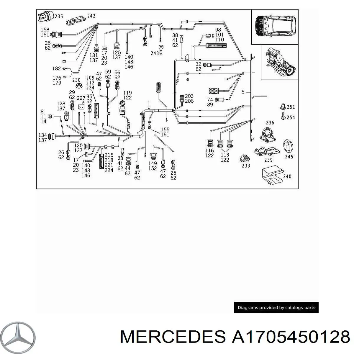 A1705450128 Mercedes 