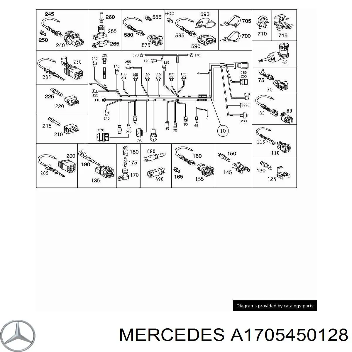 Mercedes A1705450128 preço, a partir de 18,20 USD
