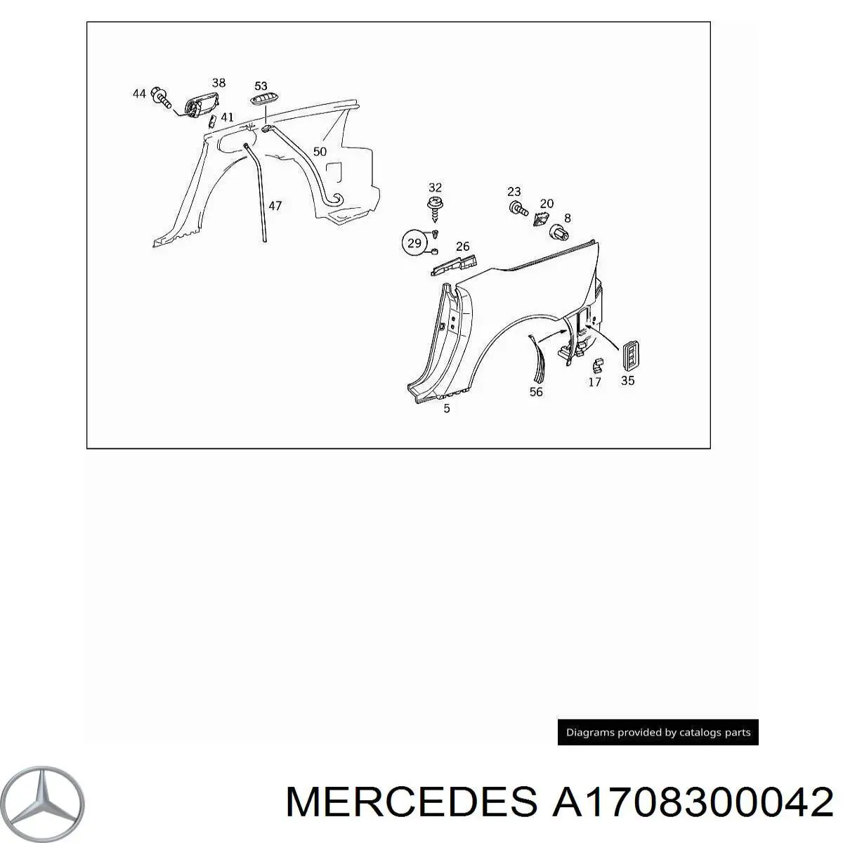 A1708300042 Mercedes Alcapão do tanque de combustível