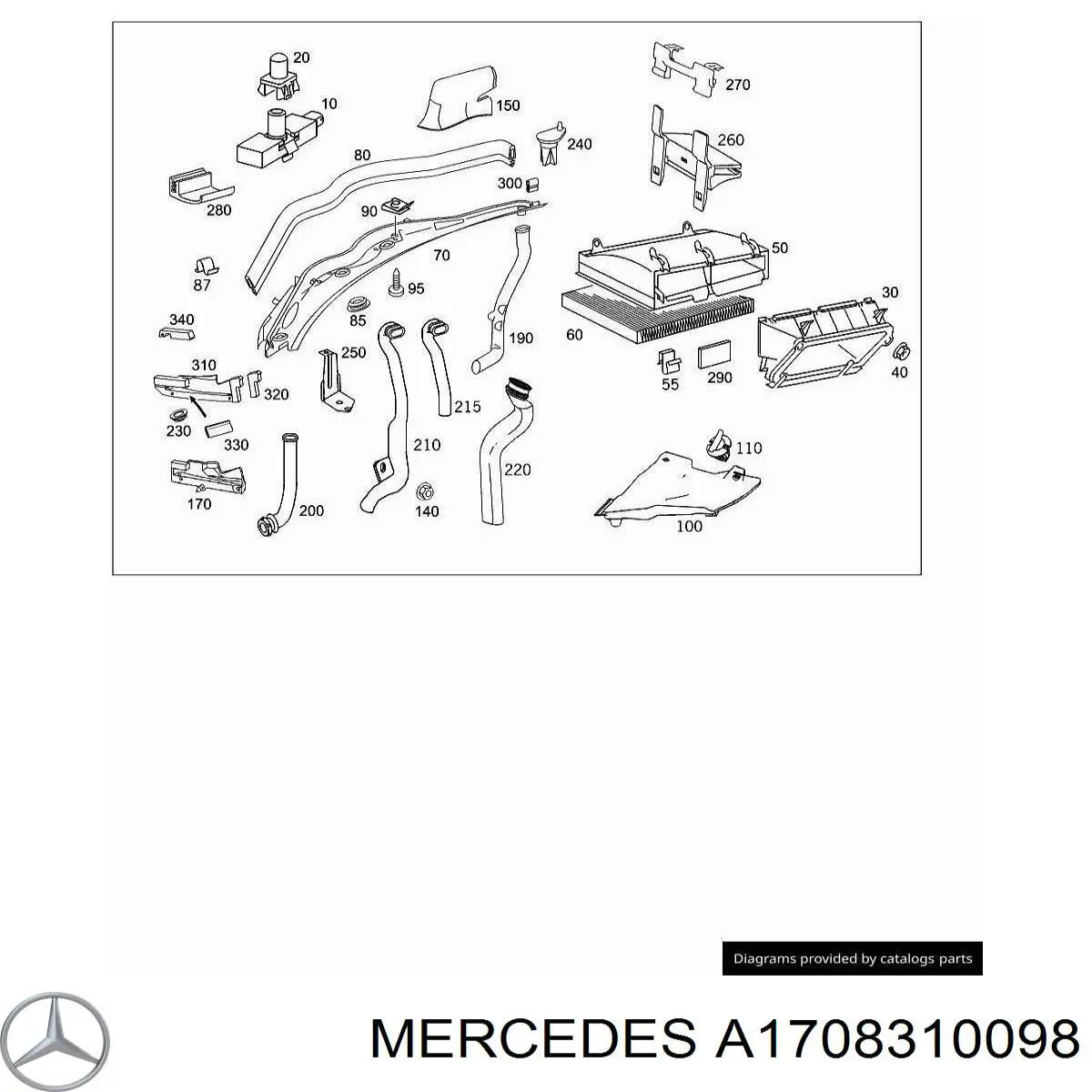  Mercedes A1708310098 preço, a partir de 32,70 USD