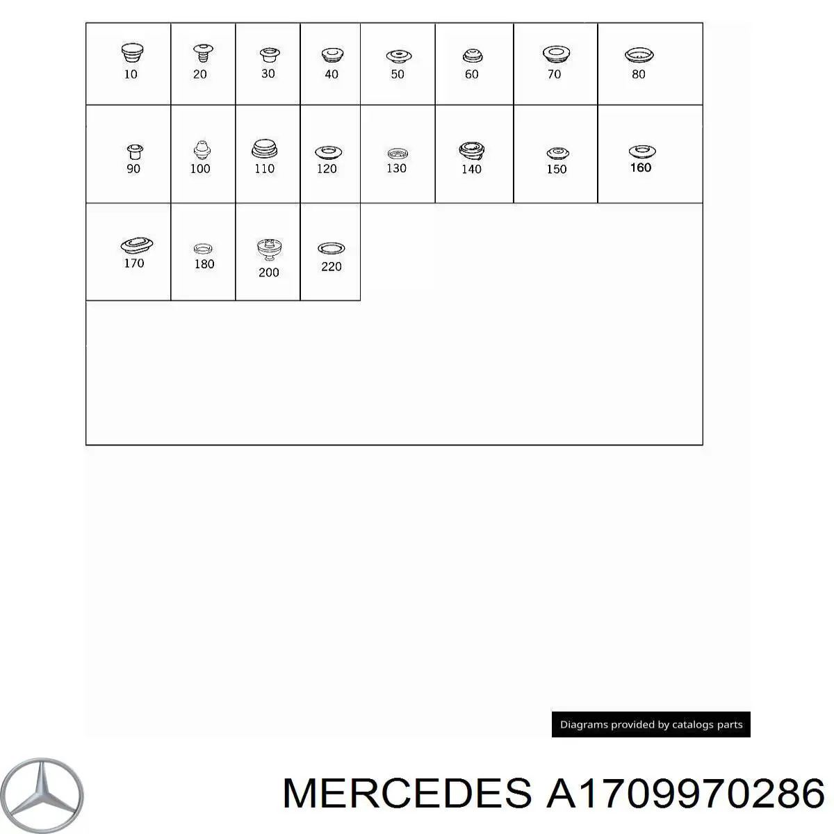 Coxim do macaco inferior (suporte de plataforma elevatória) Mercedes A1709970286 preço, a partir de 9,27 USD