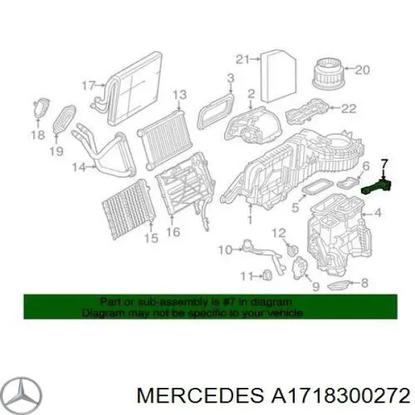 A1718300272 Mercedes Sensor de temperatura do vaporizador