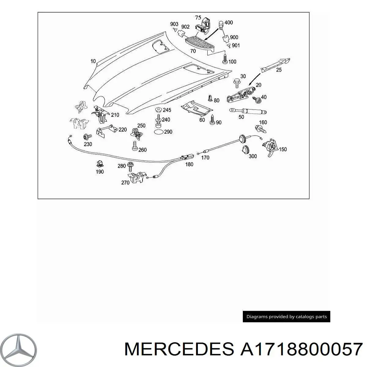 A1718800057 Mercedes Capota