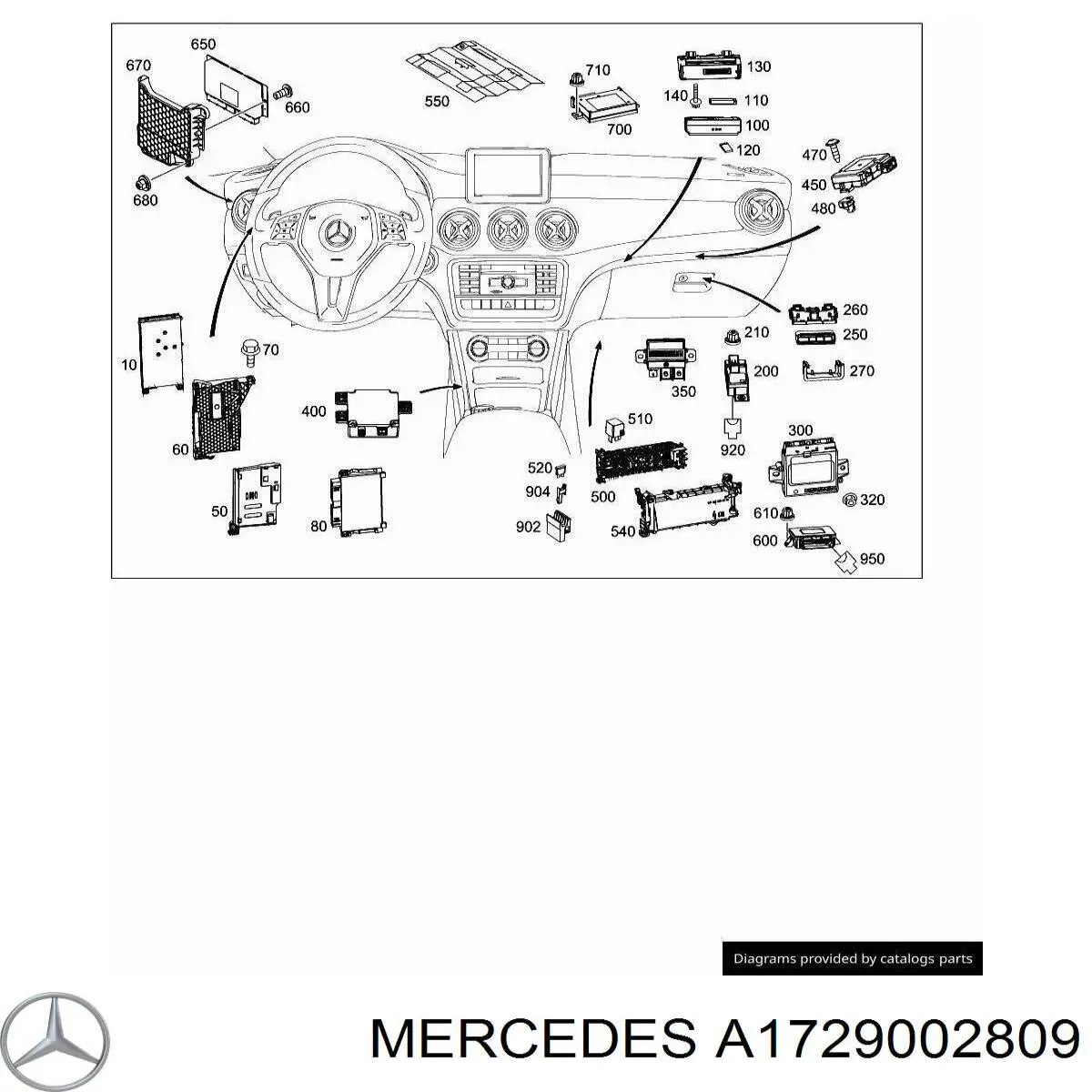 A1729002809 Mercedes 