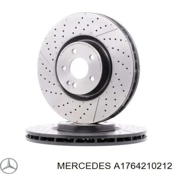 A1764210212 Mercedes Disco do freio dianteiro