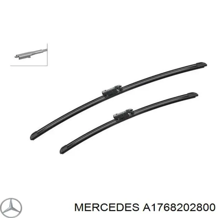 A1768202800 Mercedes Limpa-pára-brisas do pára-brisas, kit de 2 un.