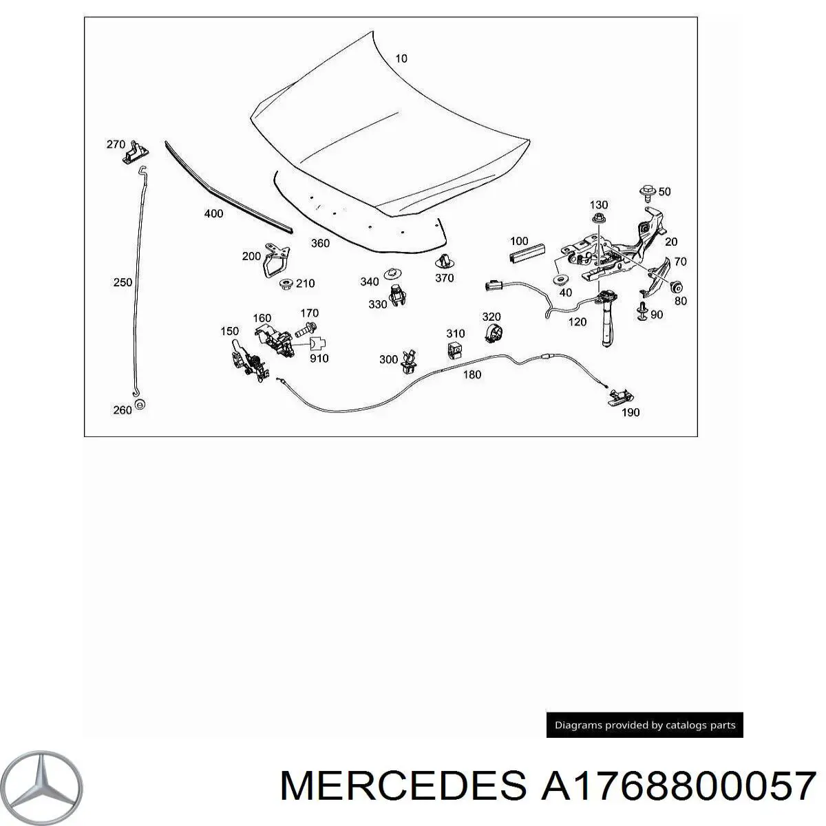 A1768800057 Mercedes Capota